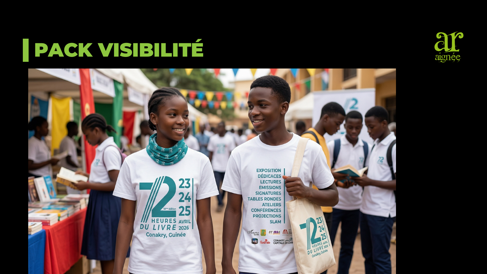 Jeunes en marche avec le branding 72H